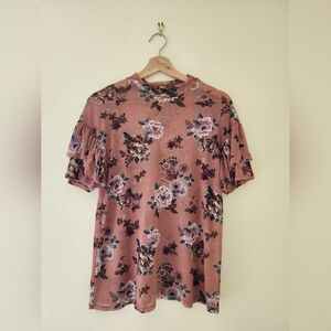 Floral Short Sleeve Top